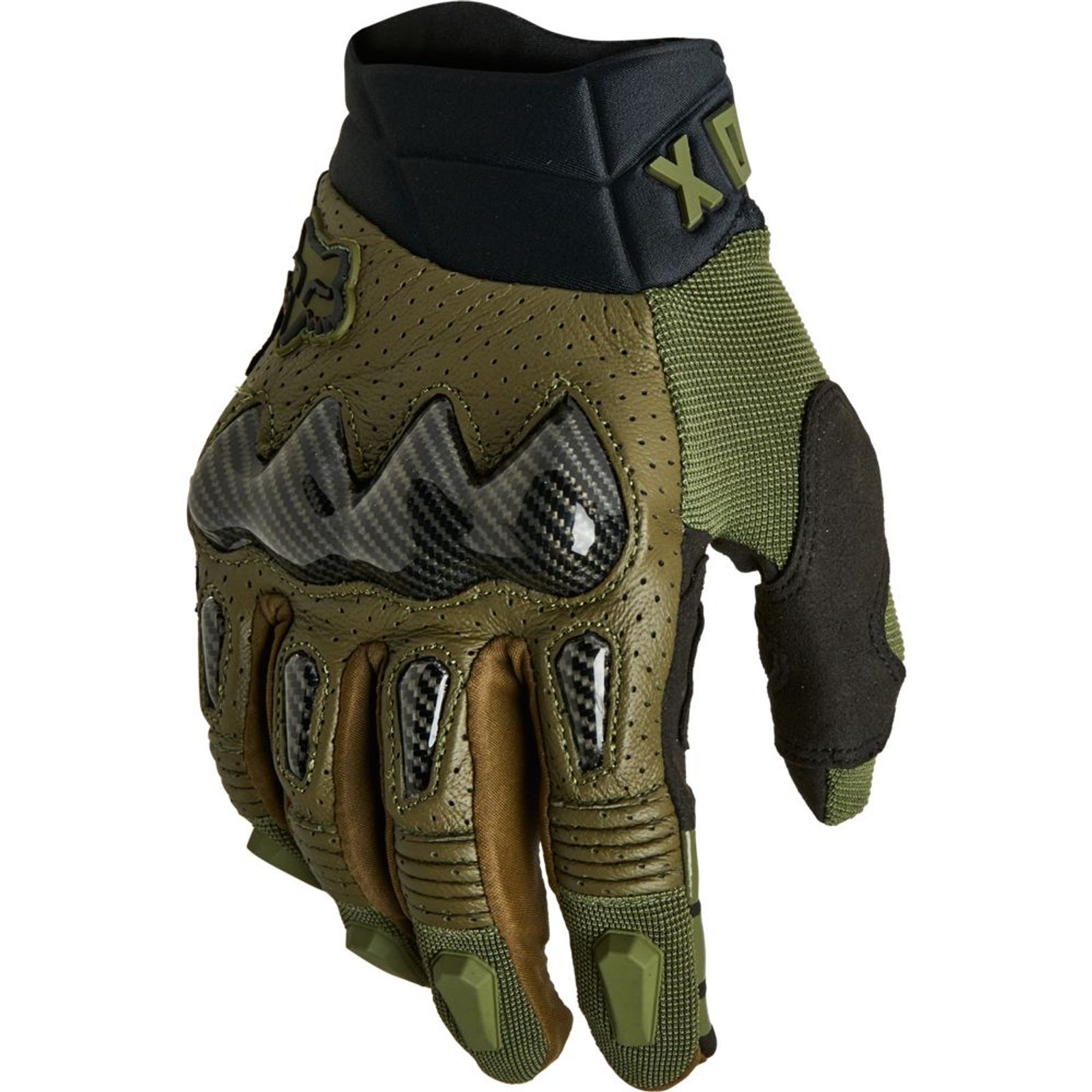 FOX RACING BOMBER GLOVES FATIGUE GREEN