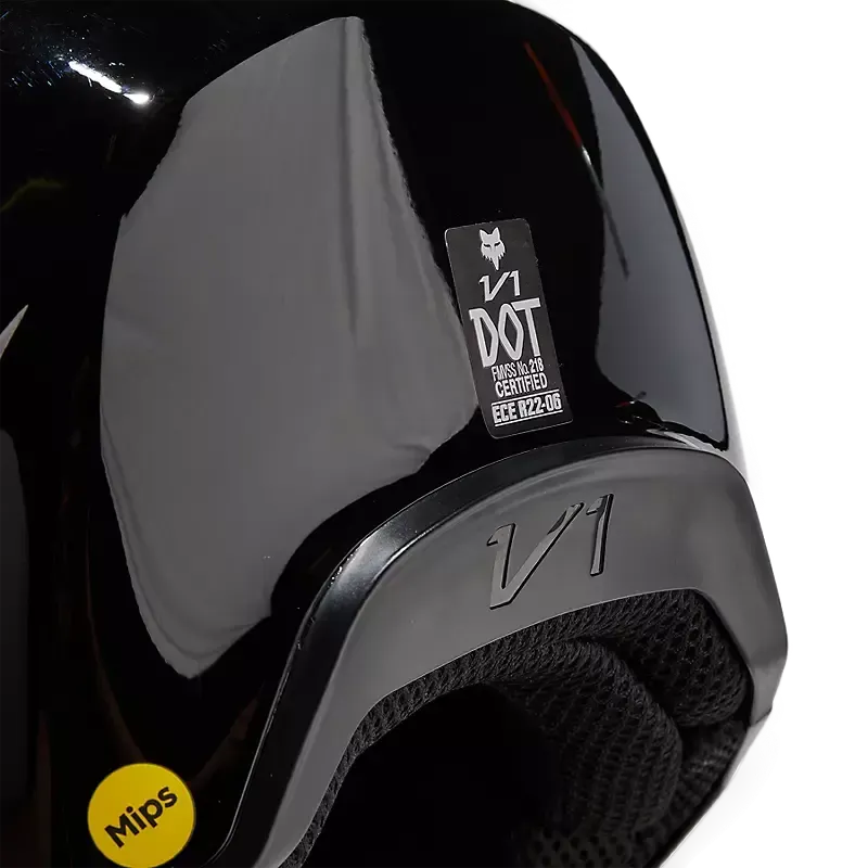 Fox Racing V1 Solid Helmet (Black)