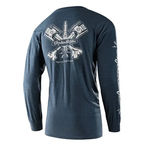 Troy Lee Piston Bone Long Sleeve T-Shirt (Navy)