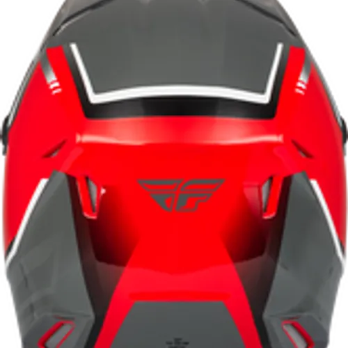 FLY RACING KINETIC VISION HELMET RED/GREY 73-8653