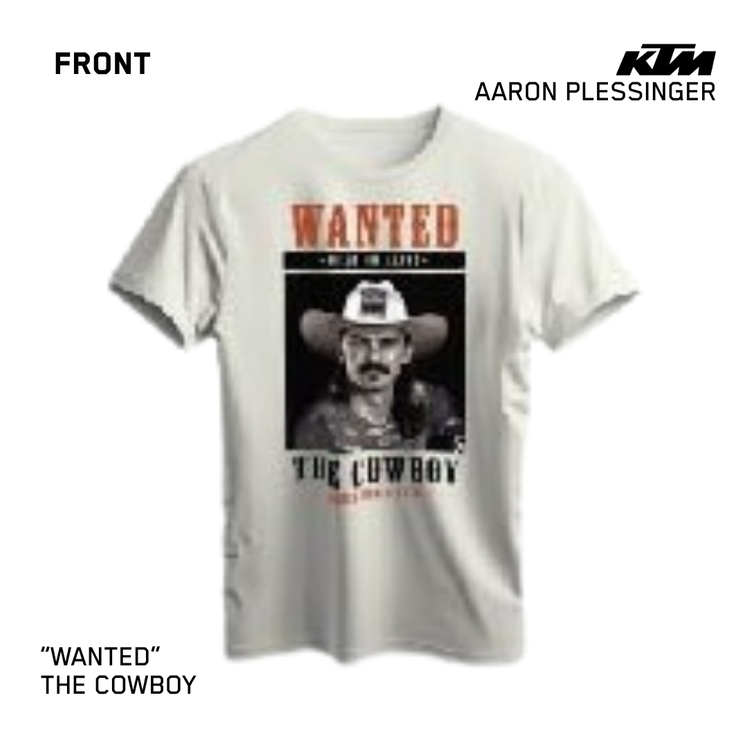 KTM Wanted [Aaron Plessinger] T-Shirt - Sand/Tan - Adult Sizes - UPW26004530