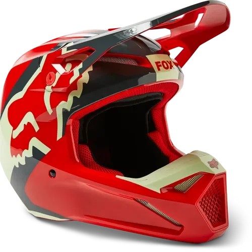 Fox Racing V1 XPOZR Helmet DOT/ECE [Flo Red] 30266-110-