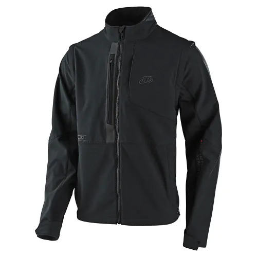 Troy Lee Designs Scout Softshell Off-Road Jacket (Solid Black)