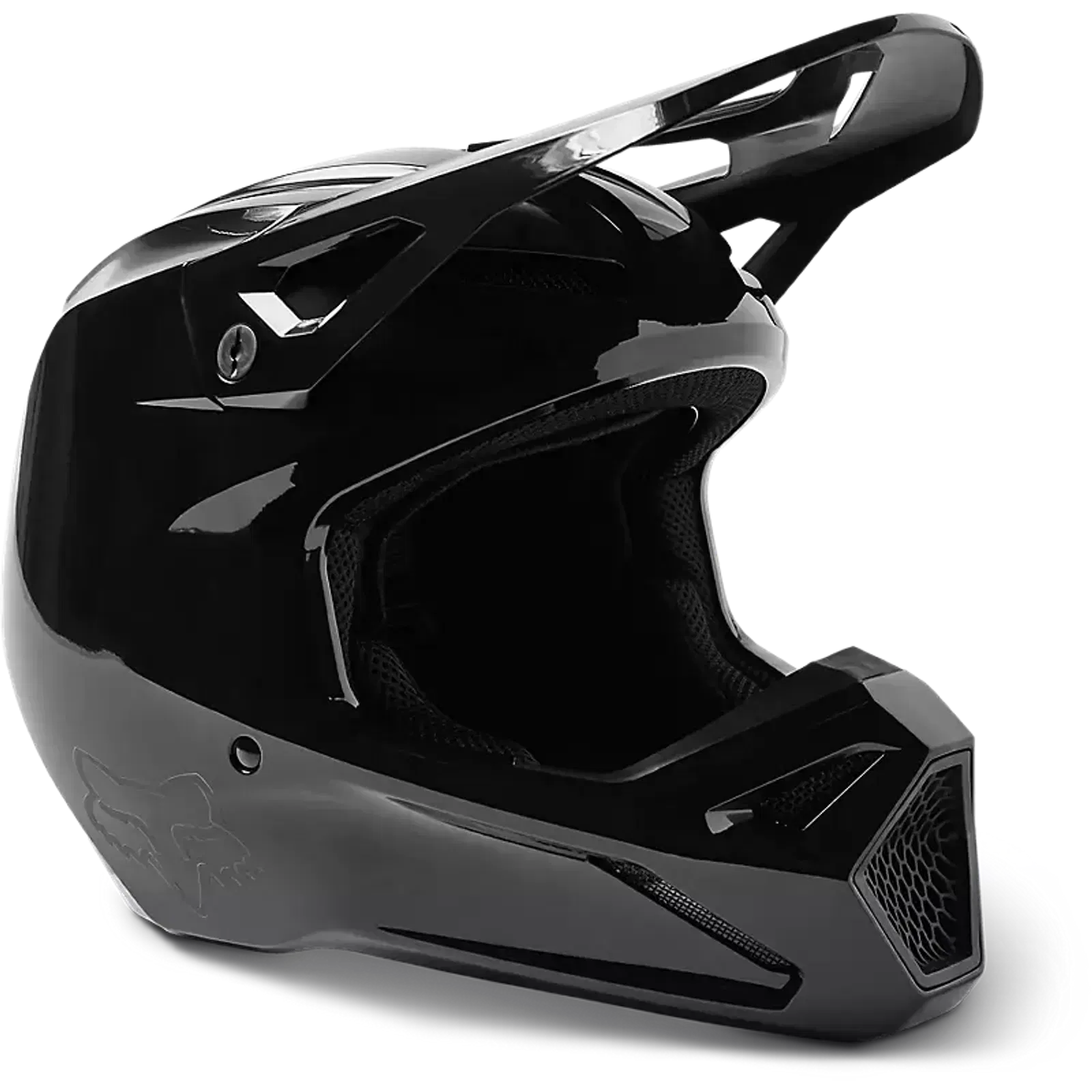 FOX RACING V1 SOLID DOT/ECE [BLACK] - 29669-001-X