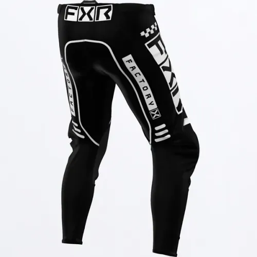 FXR YOUTH PODIUM MX PANT Black/White YOUTH SIZE 24