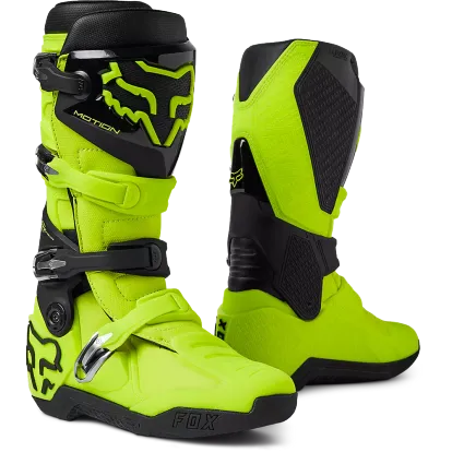 Fox Racing Motion Boots (Fluorescent Yellow)  29682-130-