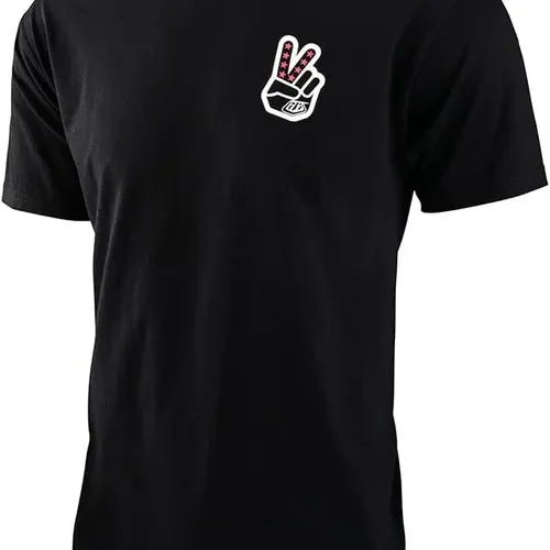 Troy Lee Designs Peace Out T-Shirt (Black) (Small)