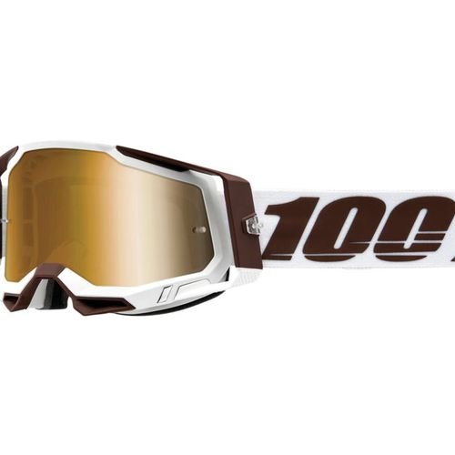 100% Racecraft 2 Goggles Snowbird with True Gold Lens