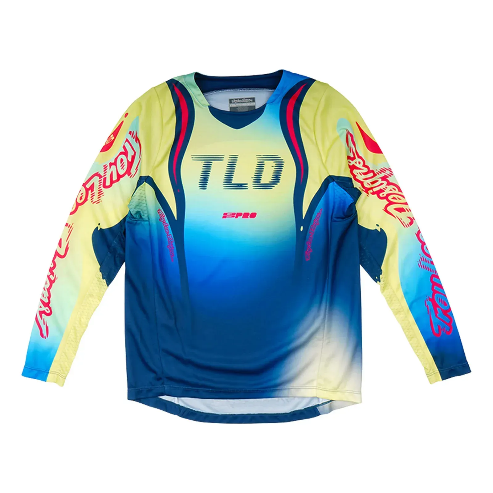 Troy Lee Designs Youth GP Pro Jersey Drip (Glo Yellow /Dark Navy)