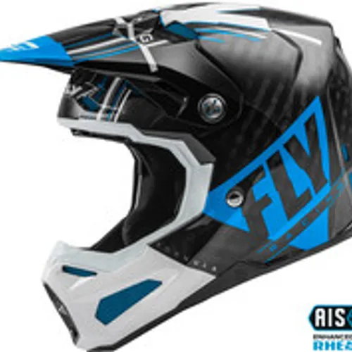 FLY RACING YOUTH FORMULA CARBON VECTOR HELMET BLUE/WHITE/BLACK YOUTH LARGE