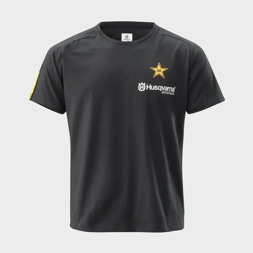 HUSQVARNA ROCKSTAR STYLE T-SHIRT (BLACK) 3RS23004080-