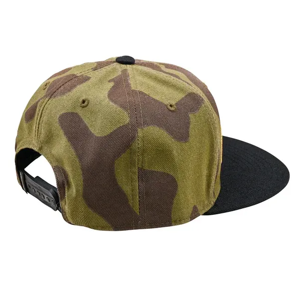 Troy Lee Designs Flat Bill Snapback Hat - Fade Out Olive Camo - One Size