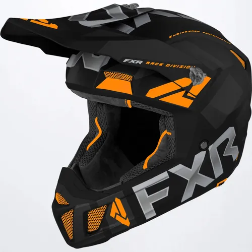 FXR Clutch Evo Helmet (Small) Black & Orange SMALL 220615-1030-07