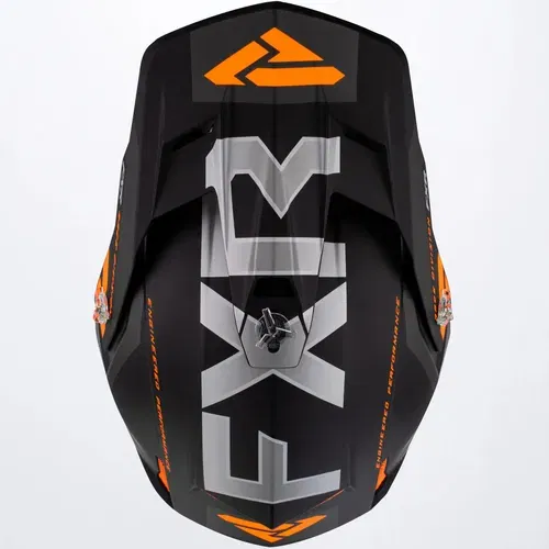FXR Clutch Evo Helmet - Black & Orange - Adult Small - 220615-1030-07