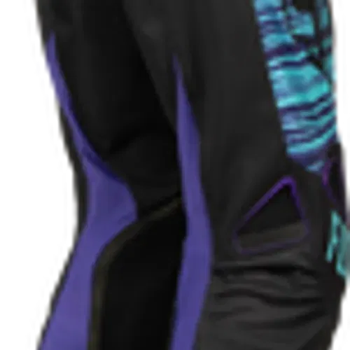 FLY RACING YOUTH KINETIC MESH PANTS BLACK/BLUE/PURPLE YOUTH SIZES