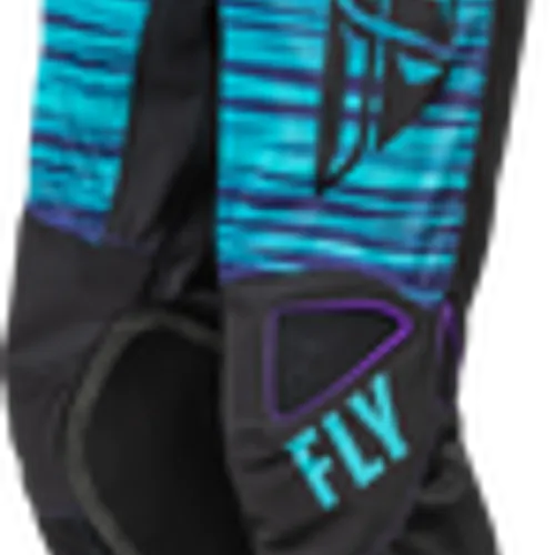 FLY RACING YOUTH KINETIC MESH PANTS BLACK/BLUE/PURPLE YOUTH SIZES