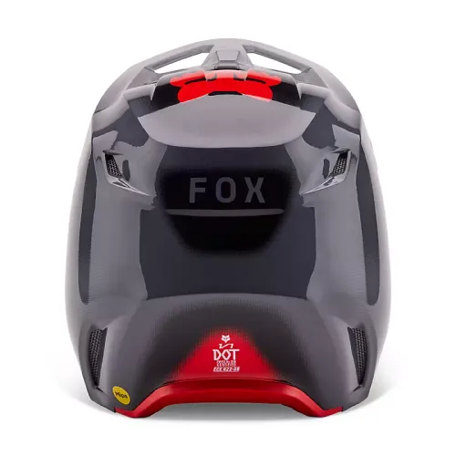 FOX V1 Interfere Helmet GRAY/RED  32044-037-