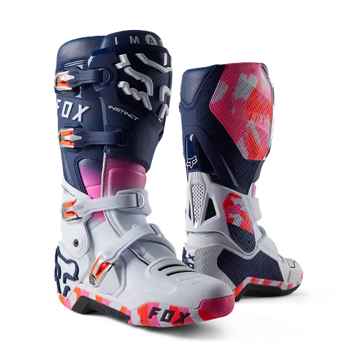Fox Racing Instinct Ryvr LE Boots (White/Navy) - Men's 11.5 - 30408-139-11.5