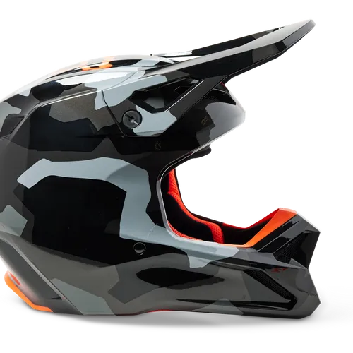 FOX RACING YOUTH V1 BNKR HELMET - GREY CAMO - YOUTH SMALL - 29737-033-YS