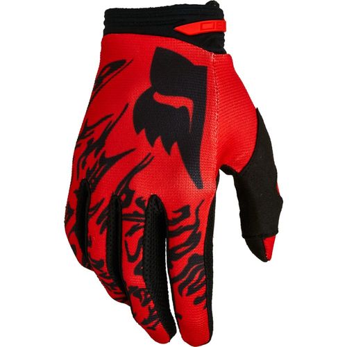 FOX 180 PERIL GLOVES FLO RED