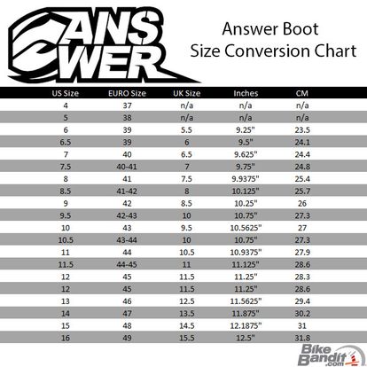 Answer Racing AR1 Race Boots - BLACK