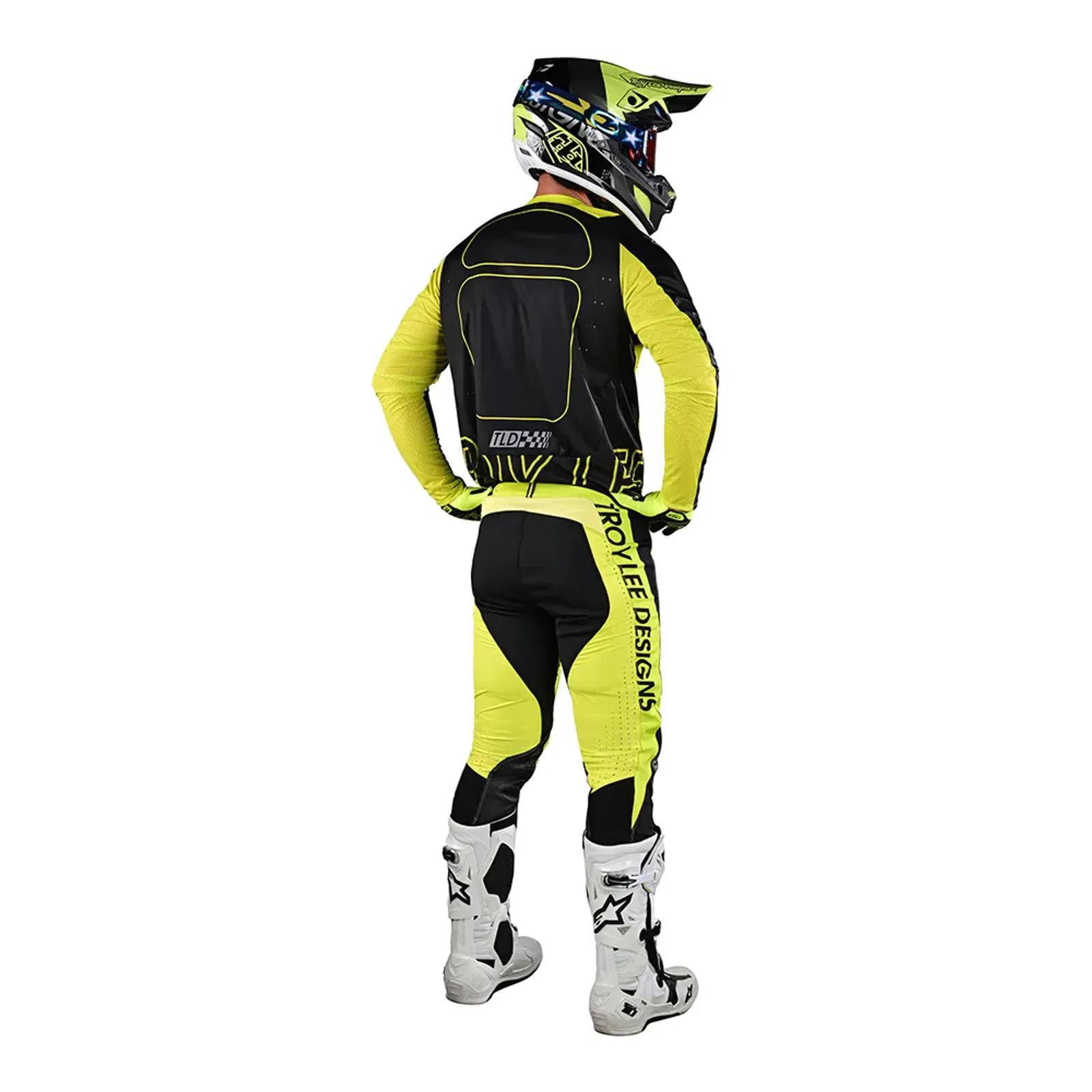 TLD SE PRO PANT DROP IN (BLACK/GLO YELLOW)