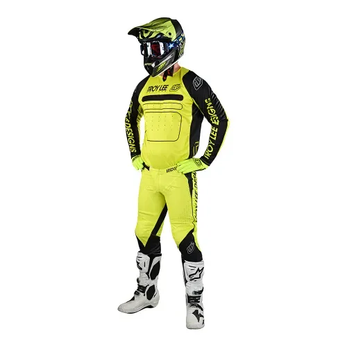 TLD SE PRO PANT DROP IN (BLACK/GLO YELLOW)