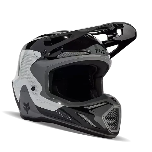 FOX RACING V3 REVISE HELMET [BLACK/GREY] SIZE SMALL