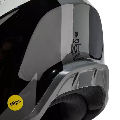 FOX RACING V3 REVISE HELMET [BLACK/GREY] SIZE SMALL