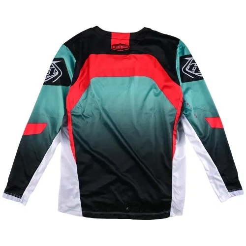 Troy Lee Designs Youth GP Jersey Arc (Turquoise/Neon Melon) (Medium)
