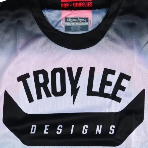 Troy Lee Designs Youth GP Jersey Arc (Turquoise/Neon Melon) (Medium)