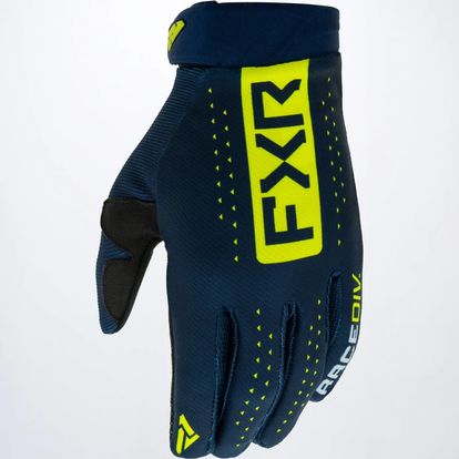 FXR RACING REFLEX MX GLOVE - MIDNIGHT/HI-VIS - ADULT SIZES