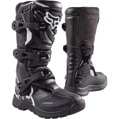 Fox Racing Youth Comp 3Y Boots (Black)