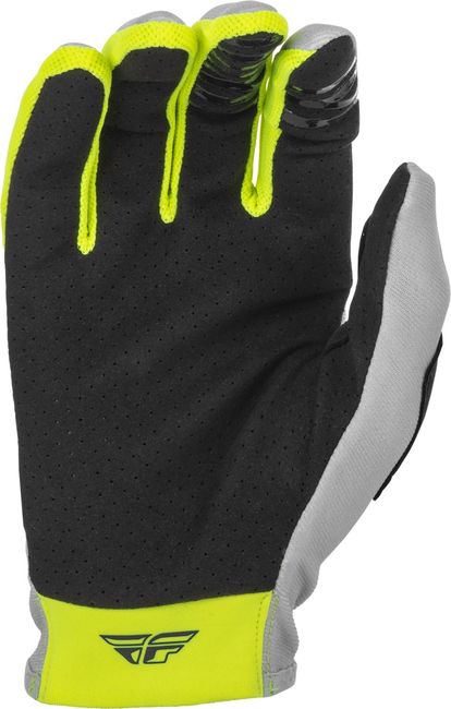 FLY RACING YOUTH LITE GLOVES - GREY/TEAL/HI-VIS - YOUTH SIZE