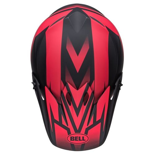 Bell MX-9 MIPS Helmet - Disrupt Matte Black/Red