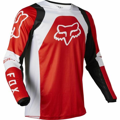 FOX 180 LUX JERSEY - FLO RED