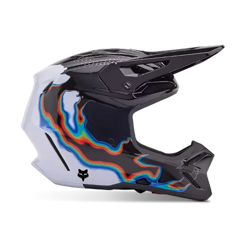 Fox Racing V3 RS Scans Helmet (White/Black)