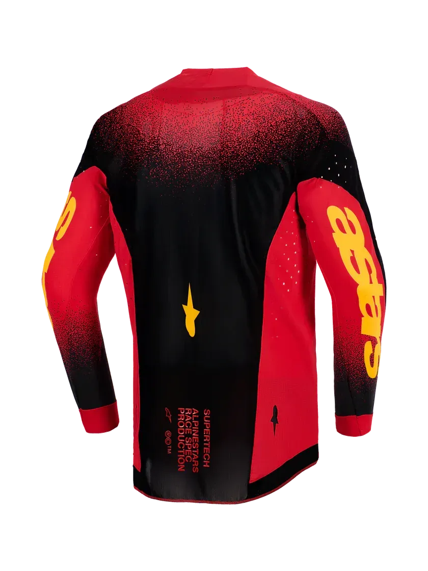 2026 Alpinestars Supertech Scenz Jersey - Red/Black/Yellow