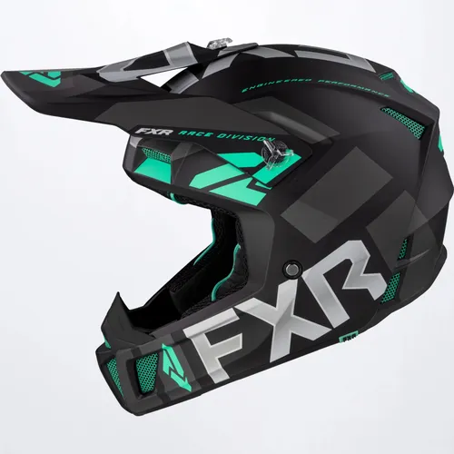 FXR Clutch Evo Helmet - XL - Black/Mint