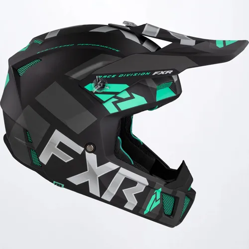 FXR Clutch Evo Helmet - XL - Black/Mint
