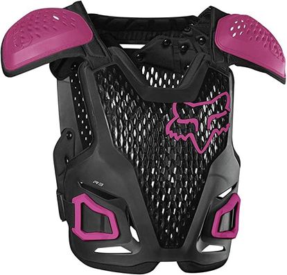 Fox Racing Kids' R3 Motocross Roostguard (BLACK/PINK) 24811-285-OS 
