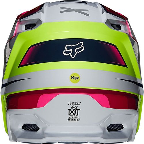 FOX RACING V1 TRO HELMET - FLO YELLOW - ADULT XL