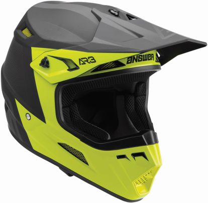 ANSWER RACING AR3 PHANTOM HELMET - HYPER ACID/BLACK