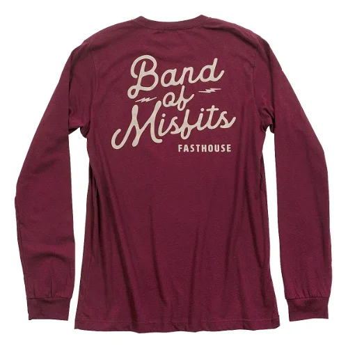 Fasthouse Revival Long Sleeve Women's Tee (Maroon) (X-Large)