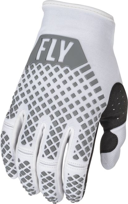 Fly Racing Kinetic Gloves - White - Adult 3XL - 375-4123X