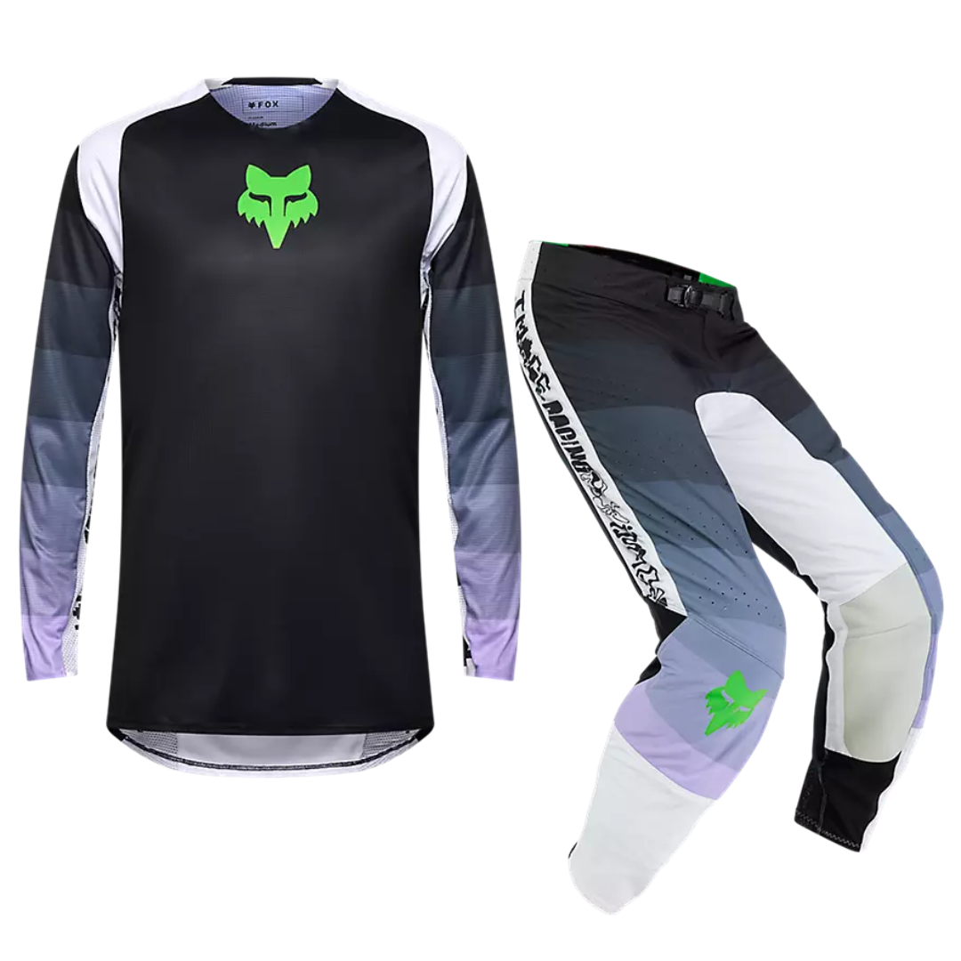 Fox Racing Flexair Grid Black/Purple Jersey + Pant Set