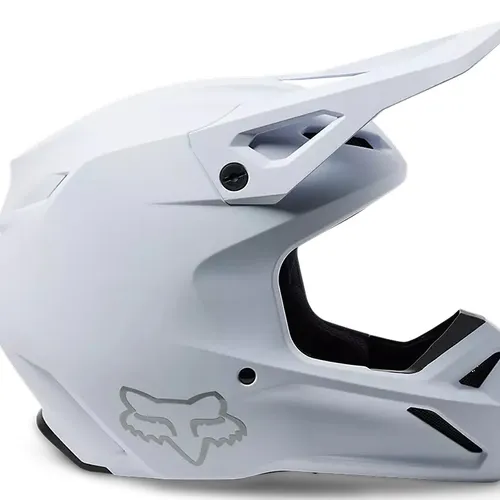 FOX RACING V1 SOLID DOT/ECE HELMET [MATTE WHITE] 29669-067-