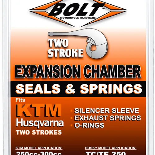 BOLT 2-STROKE O-RING SPRING+COUPLER KIT KTM/HUSQ/GAS 250/300 [020-9008]