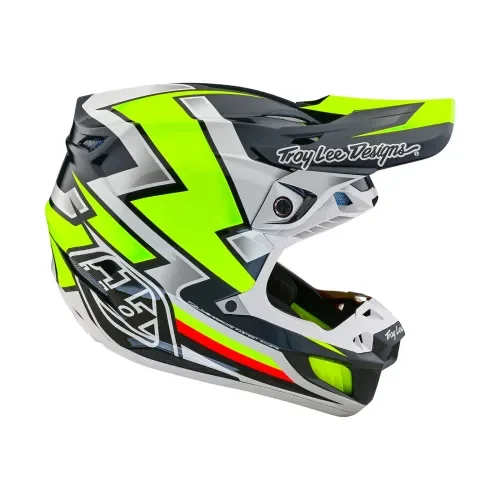 Troy Lee Designs SE5 Composite Helmet Ever (Gray/Yellow)