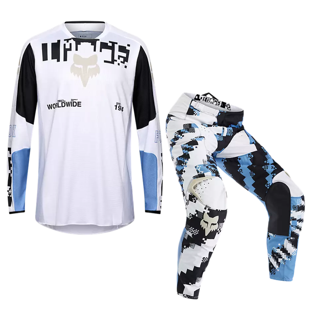 Fox Racing 180 Digi Image White Jersey + Pant Set